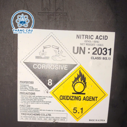 AXIT NITRIC 68% – TẨY GỈ INOX, ĐỒ THÉP